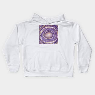 Purple Geode Kids Hoodie